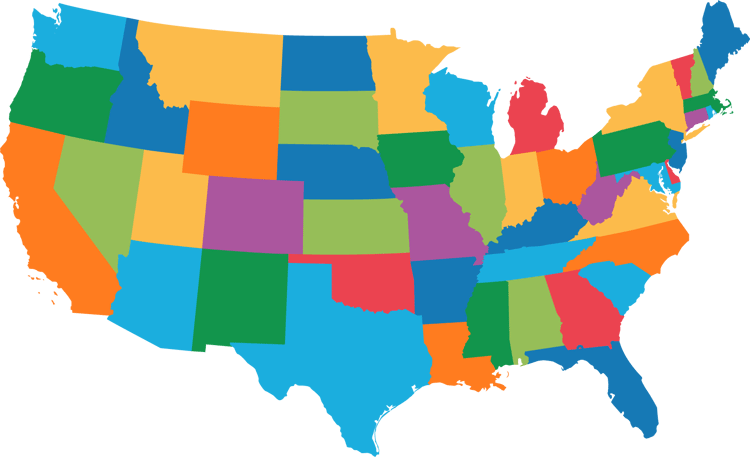 Map of the United States