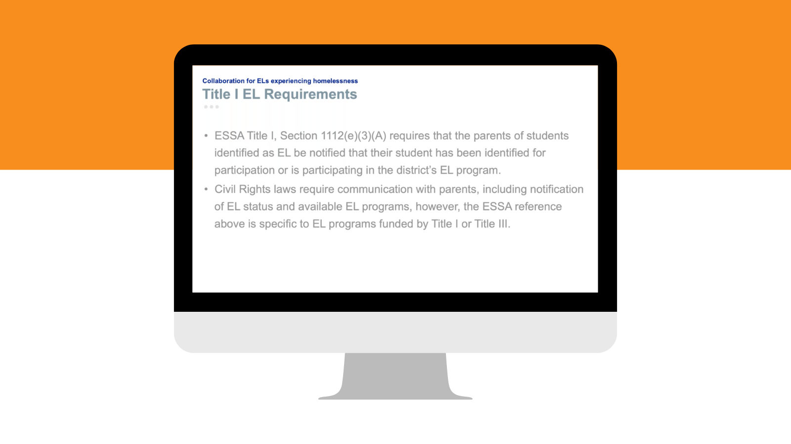 Coordinating Title I and Title III Services to Provide Programs for English Learners in Homeless Situations