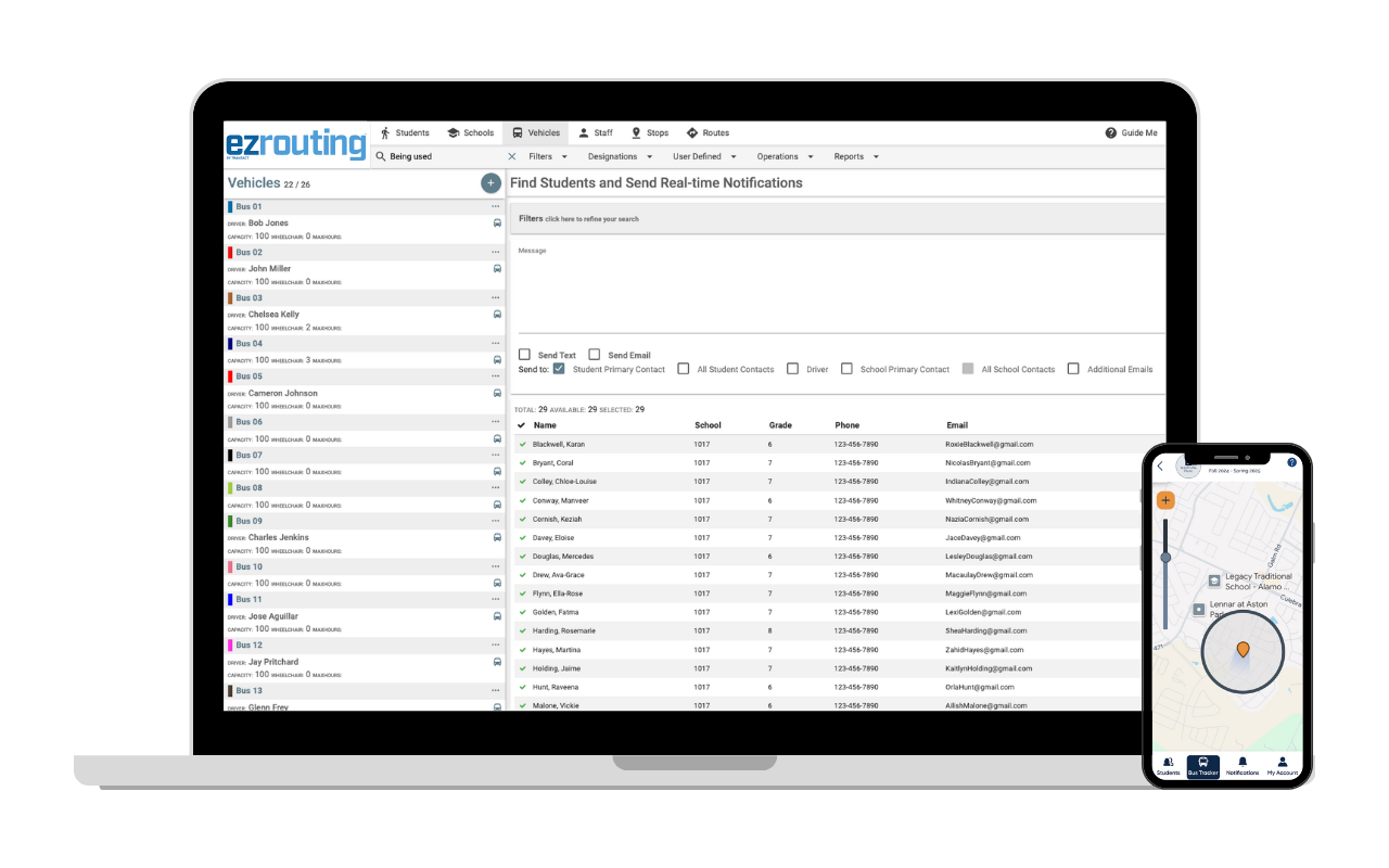 EZ A2B and EZRouting - Notifications