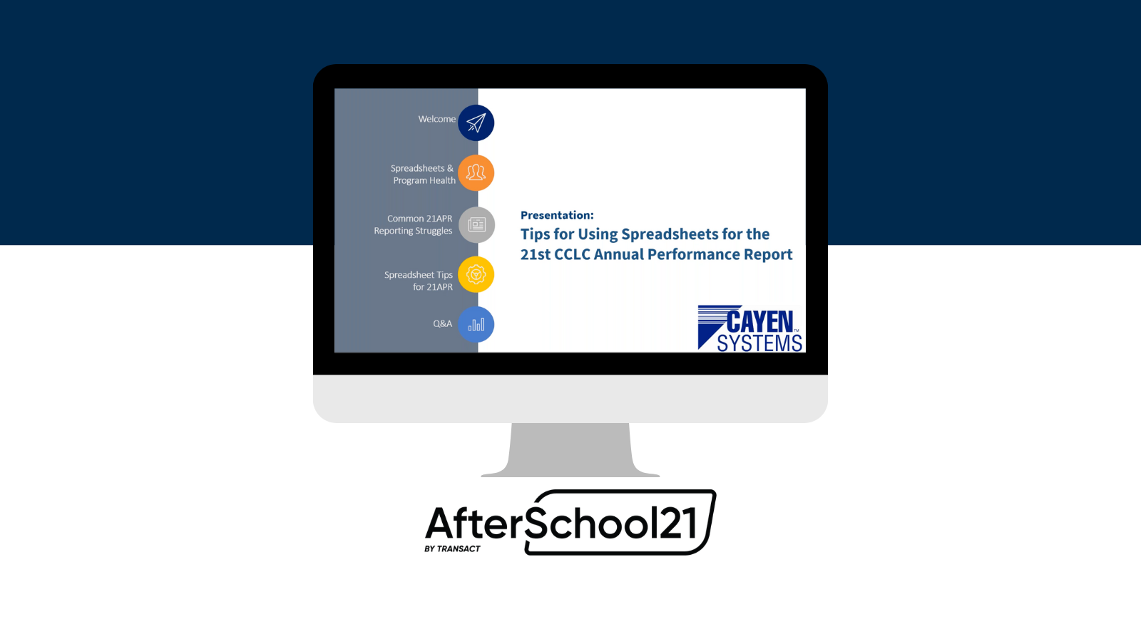 Tips For Using Spreadsheets For The 21CCLC Annual Performance Report