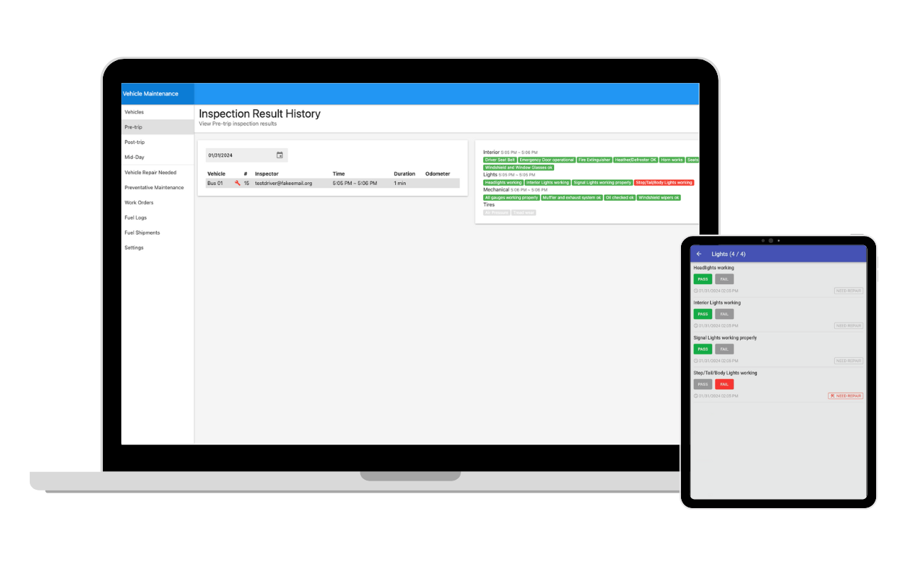 DriverHub + Vehicle Maintenance Module 