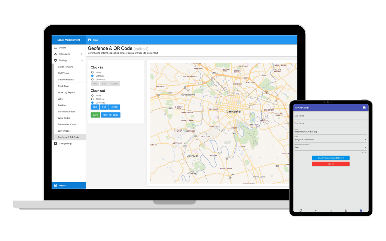 DriverTimes (aka DriverHub) + Driver Management Module - QR Code