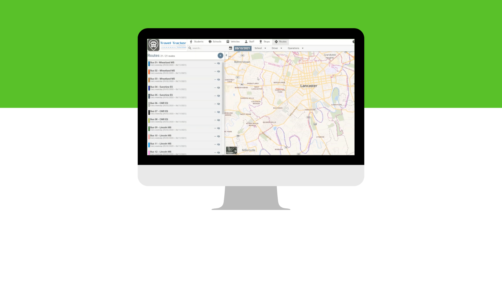 Responding to Emergency Situations with a Modernized School Bus Routing System